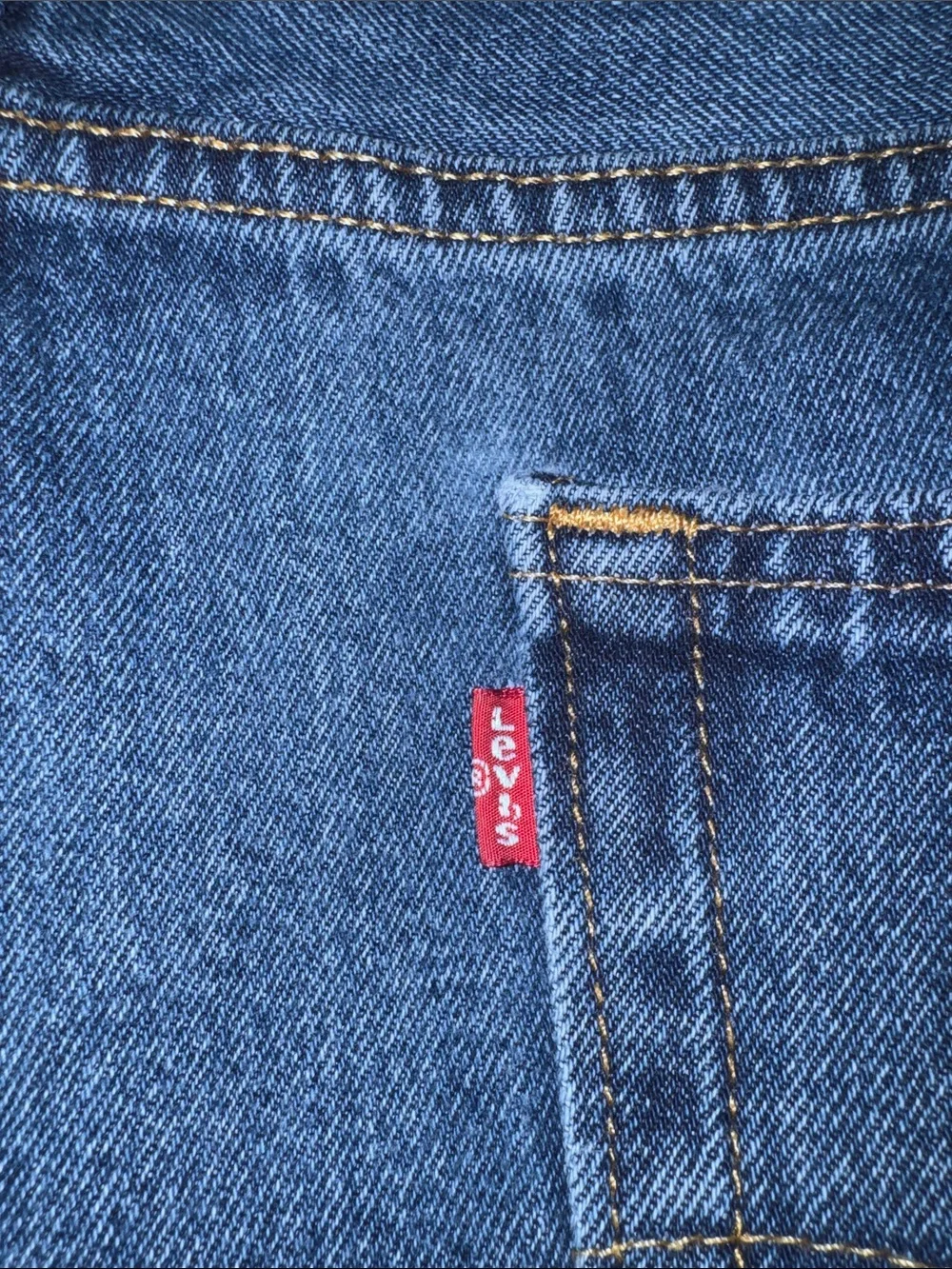 Levi's 505 Dark Blue Straight Jeans 42x32 - Picture 7 of 7
